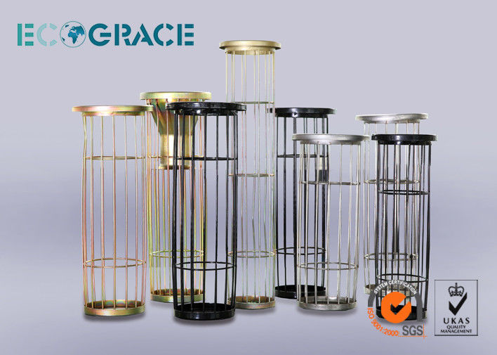 Industrial Dust Collector Filter Bag Cage Galvanized Treatment
