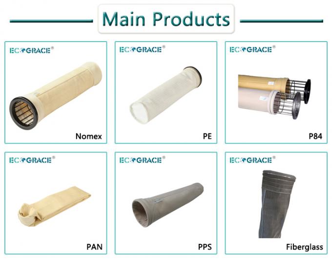 Fiberglass Filter Bag Dust Collector Filter Bags PTFE Membrane Acid Resistant