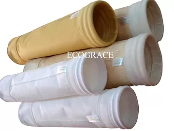 Polyester Felt 500 gsm Industrial Filter Bags Water Repellent Cement Plant Bag Filter