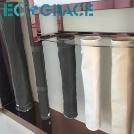 Fiberglass Dust Collector Filter Bags Stainless steel Rings PTFE membrane