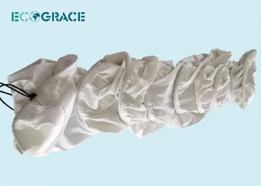 PTFE Fiberglass Filter Bags Cement Plant Reverse Air Blow 292mm x 11 Meter