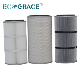 Performance Industrial Cyclone Dust Collector Filter Cartridge / Silo Vent Filter
