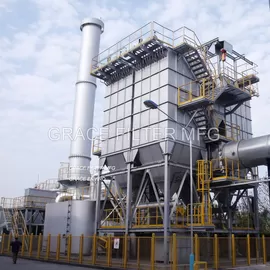 Bag Filter Dust Extraction Systems For Industrial Asphalt Mixing / Mining / Crushing