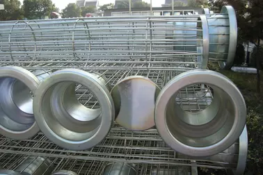Spray coating Carbon / SS Filter Bag Cage In Industrial Filtration Equipment