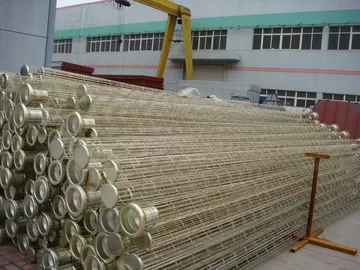 Air Dust Collector Cages / Stainless Steel Cage With Spray Coating Surface Treatment