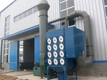Cartridge Filter Dust Extraction System Used In Aluminum Powder Spreading
